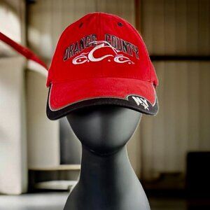 Vintage Y2K Red and Black Orange County Choppers Cap